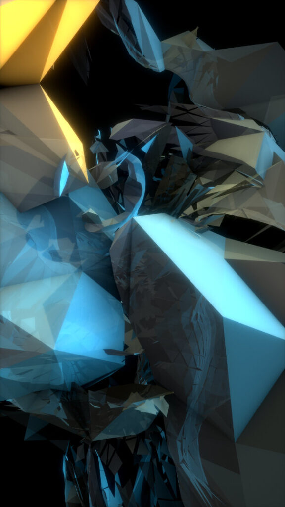 Fracture #19 — procedural geometry with boolean set operations