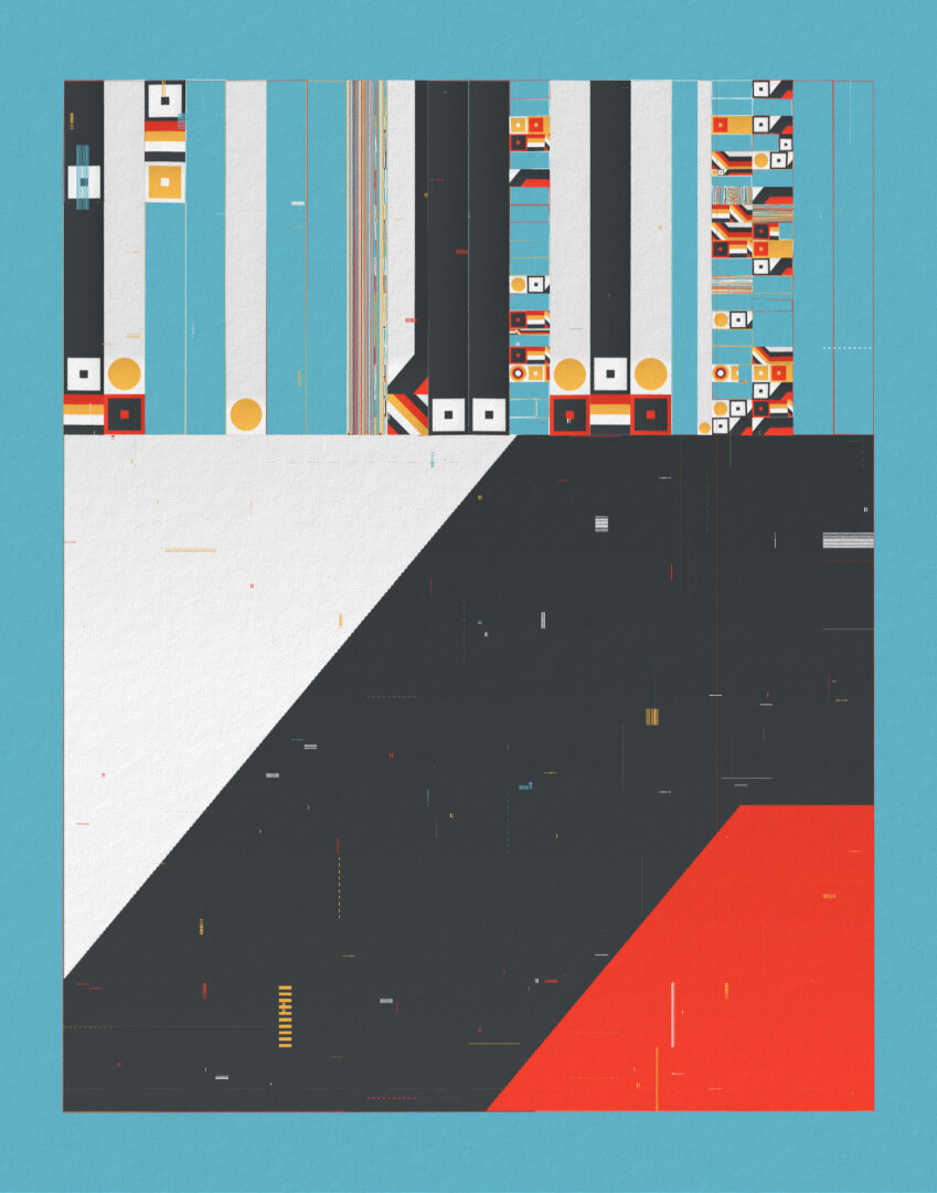 Quadrature — generative composition with recursive space subdivision, variation 1