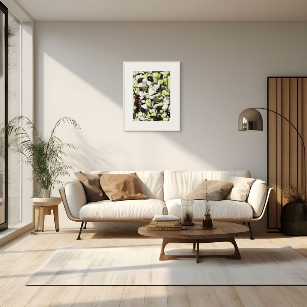 Vahria — generative composition with distorted spheres, variation 6